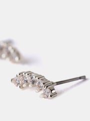 Mint Velvet Silver Plated Climber Earrings - Image 3 of 3