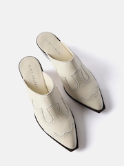 Mint Velvet Grey Western Mule Heels - Image 3 of 4