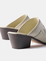 Mint Velvet Grey Western Mule Heels - Image 4 of 4