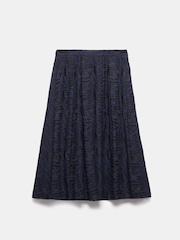 Mint Velvet Black Broderie 100% Cotton Midi Skirt - Image 7 of 8