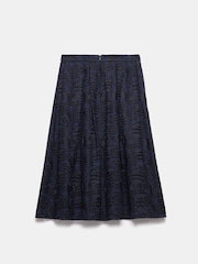 Mint Velvet Black Broderie 100% Cotton Midi Skirt - Image 8 of 8