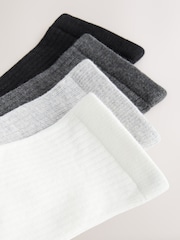 Monochrome Ankle Socks 4 Pack - Image 6 of 7
