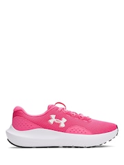 Under Armour Light Pink Charged Surge Trainers - Image 1 of 5