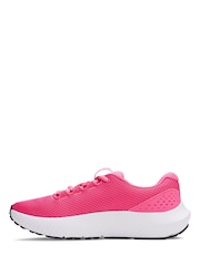 Under Armour Light Pink Charged Surge Trainers - Image 2 of 5