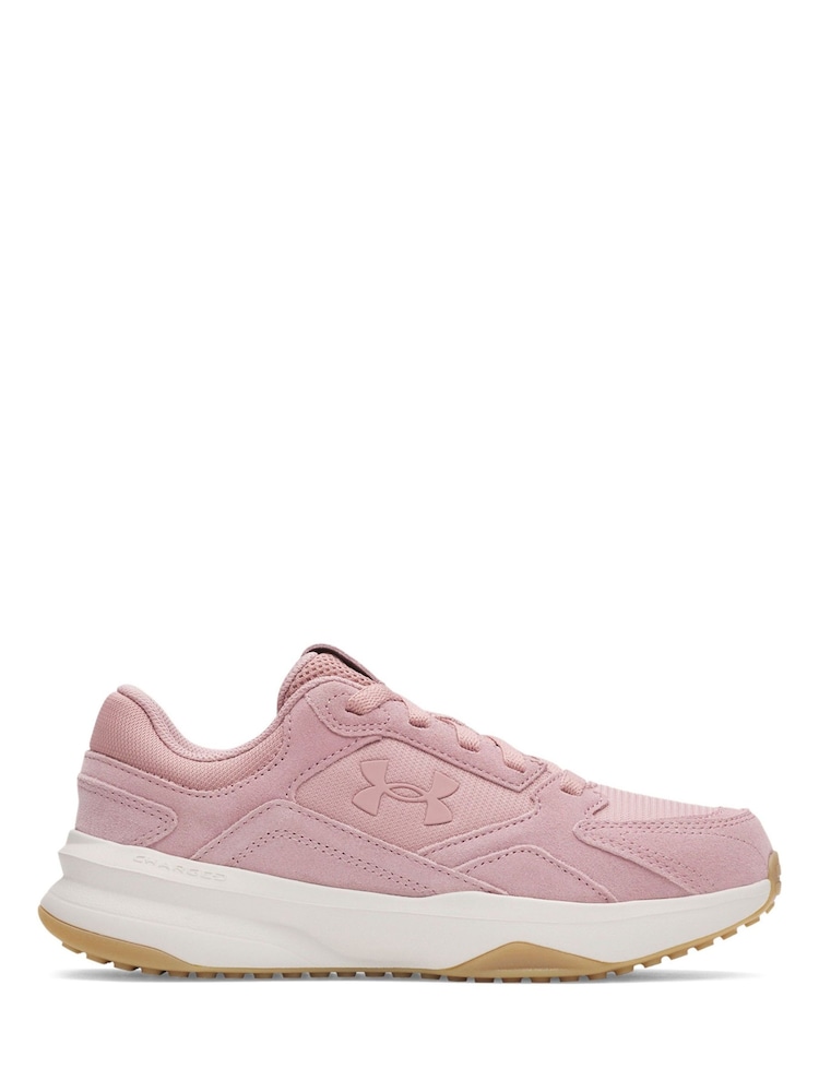Under Armour Pink Edge Trainers - Image 1 of 5