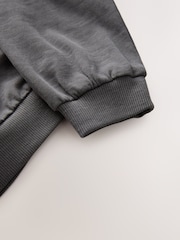 Charcoal Grey Hokusai License Long Sleeve 100% Cotton Sweat Top (3-16yrs) - Image 3 of 3
