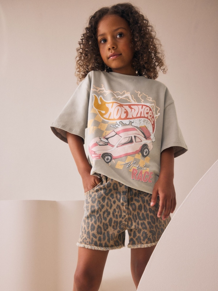 Grey Hot Wheels Oversized License T-Shirt (3-16yrs) - Image 1 of 8