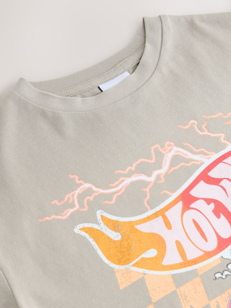 Grey Hot Wheels Oversized License T-Shirt (3-16yrs) - Image 8 of 8