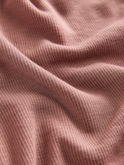 Pink Lightweight Ribbed Long Sleeve Cardigan with TENCEL™ Lyocell - Image 8 of 8