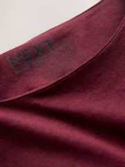 Wine Cotton Blend Sleeveless Drape Top - Image 7 of 8