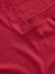 Vinho - Cotton Modal Blend Slouch Long Sleeve T-Shirt - Imagem 6 de 6