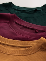 Jewel Tone Multi Elbow Length Crew Neck Tops 3 Pack - Image 11 of 11