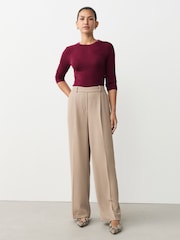Jewel Tone Multi Elbow Length Crew Neck Tops 3 Pack - Image 5 of 11