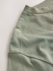 Green Relaxed Long Sleeve Crew Neck T-Shirt - Image 3 of 3