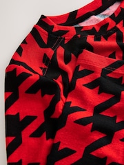 Red/Black Soft Touch Lightweight Ribbed Long Sleeve T-Shirt with TENCEL™ Lyocell - Image 7 of 7