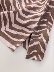 Estampa de zebra - Cotton Modal Blend Slouch Long Sleeve T-Shirt - Imagem 3 de 3