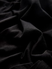 Black Cotton Blend Sleeveless Drape Top - Image 7 of 7