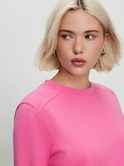 Pink Relaxed Long Sleeve Crew Neck T-Shirt - Image 4 of 8