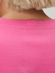 Pink Relaxed Long Sleeve Crew Neck T-Shirt - Image 5 of 8