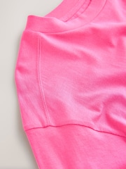 Pink Relaxed Long Sleeve Crew Neck T-Shirt - Image 8 of 8