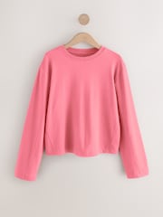 Rosa - Interlock Long Sleeve Crew Neck T-Shirt - Imagem 6 de 8