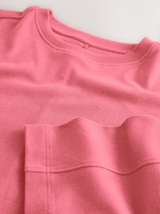 Rosa - Interlock Long Sleeve Crew Neck T-Shirt - Imagem 7 de 8
