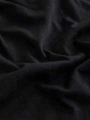 Black Relaxed Long Sleeve Crew Neck T-Shirt - Image 7 of 8