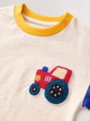 Multi Bright Hotchpotch Tractor Long Sleeve Appliqué T-Shirt (3mths-7yrs) - Image 7 of 8
