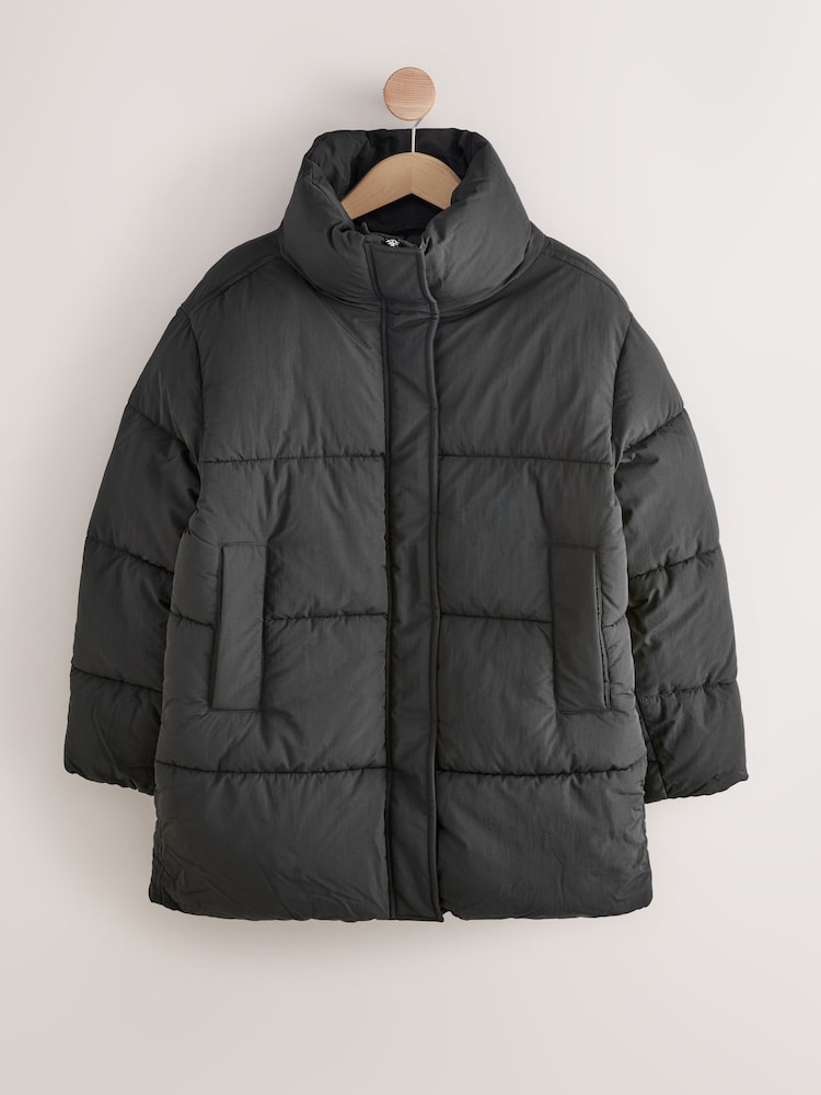 Negro - Abrigo acolchado e impermeable - Imagen 1 de 10