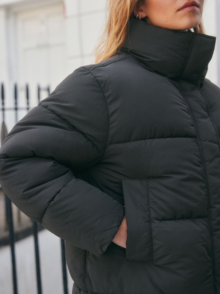 Negro - Abrigo acolchado e impermeable - Imagen 10 de 10