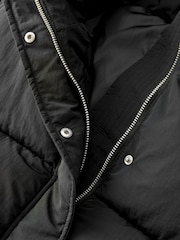 Negro - Abrigo acolchado e impermeable - Imagen 4 de 10