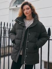 Negro - Abrigo acolchado e impermeable - Imagen 6 de 10