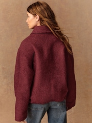 Rojo - Coatigan Bomber Jacket - Imagen 4 de 9