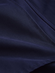 Navy Shower Resistant Hooded Rain Coat - Image 9 of 9