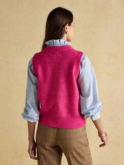 Joules Holly Fushsia Pink Knitted Vest - Image 2 of 8