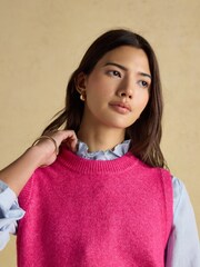 Joules Holly Fushsia Pink Knitted Vest - Image 5 of 8