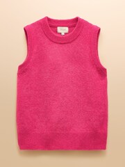 Joules Holly Fushsia Pink Knitted Vest - Image 8 of 8