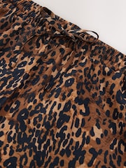Leopard Print Sports Shorts With Contrast Stripe - Image 6 of 7
