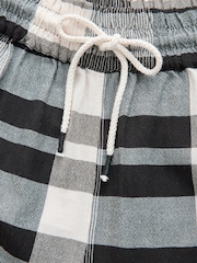 Black/White Textured Check Barrel Trousers - Image 7 of 9