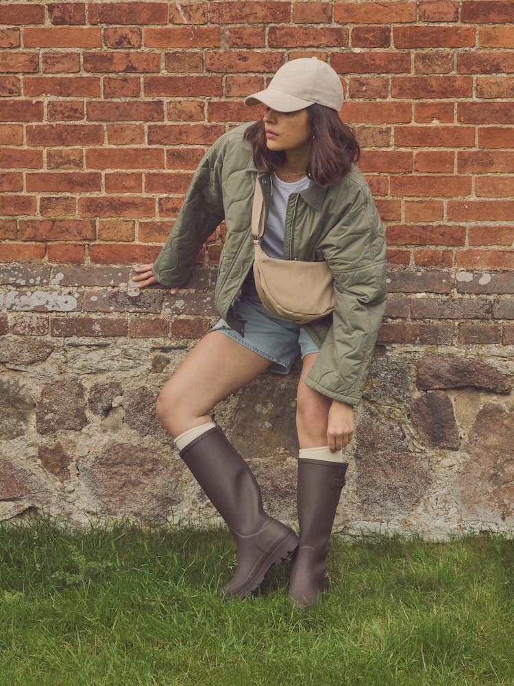 Chocolate Brown Knee High Wellies - Image 2 of 10