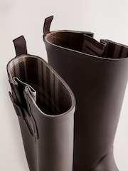 Chocolate Brown Knee High Wellies - Image 8 of 10