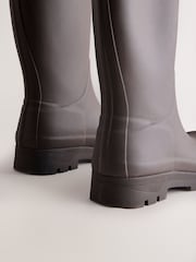Chocolate Brown Knee High Wellies - Image 9 of 10