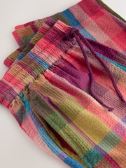 Pink Textured Check Barrel Trousers - Image 8 of 8