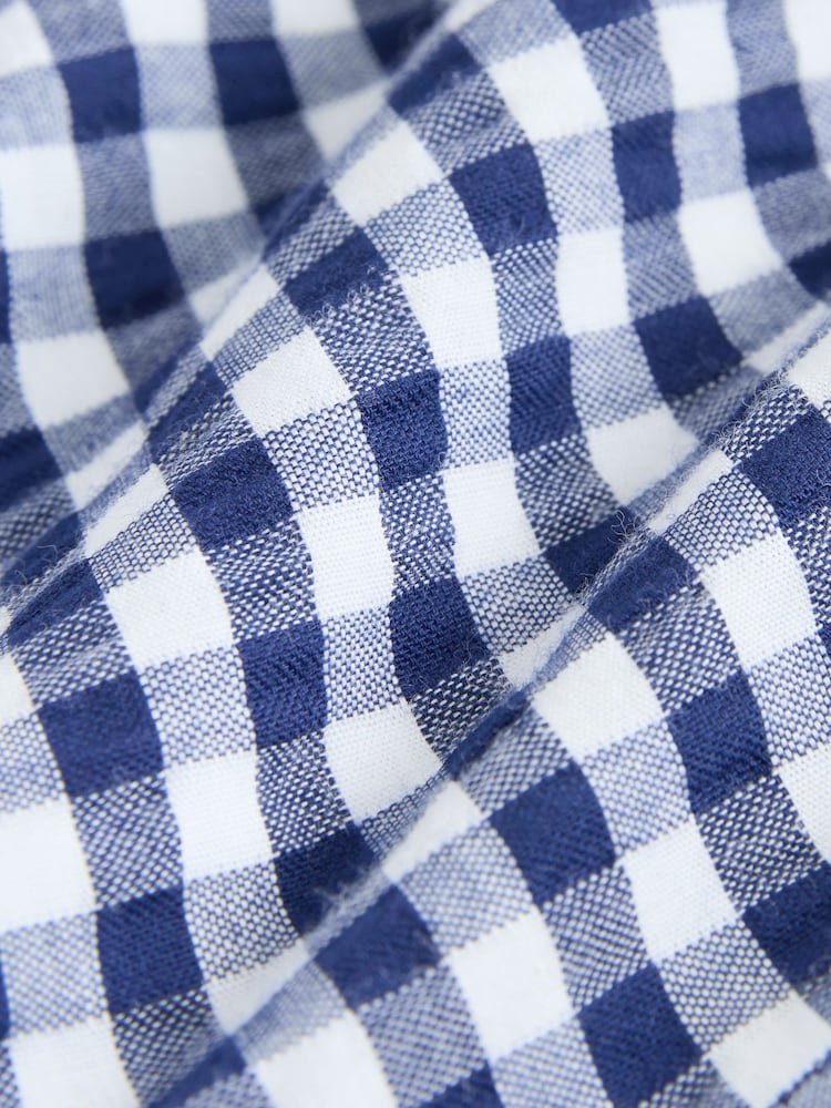 Blue Pull On Gingham Shorts - Image 6 of 6