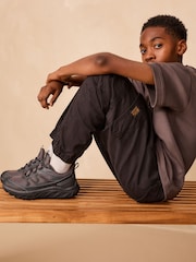 رمادي - Water Resistant Elastic Lace Trainers - صورة 3 من 8