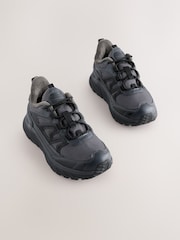 رمادي - Water Resistant Elastic Lace Trainers - صورة 5 من 8