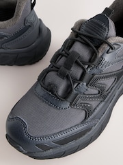 رمادي - Water Resistant Elastic Lace Trainers - صورة 8 من 8