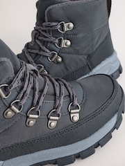 Grey Nylon Waterproof Lace-Up Walking Boots - Image 5 of 5