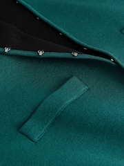 Teal Blue Smart V-Neck Knitted Waistcoat - Image 7 of 7