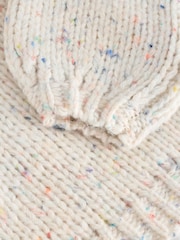 Ecru Neppy Soft Touch Chunky Knit Cardigan With Wool - Image 9 of 10